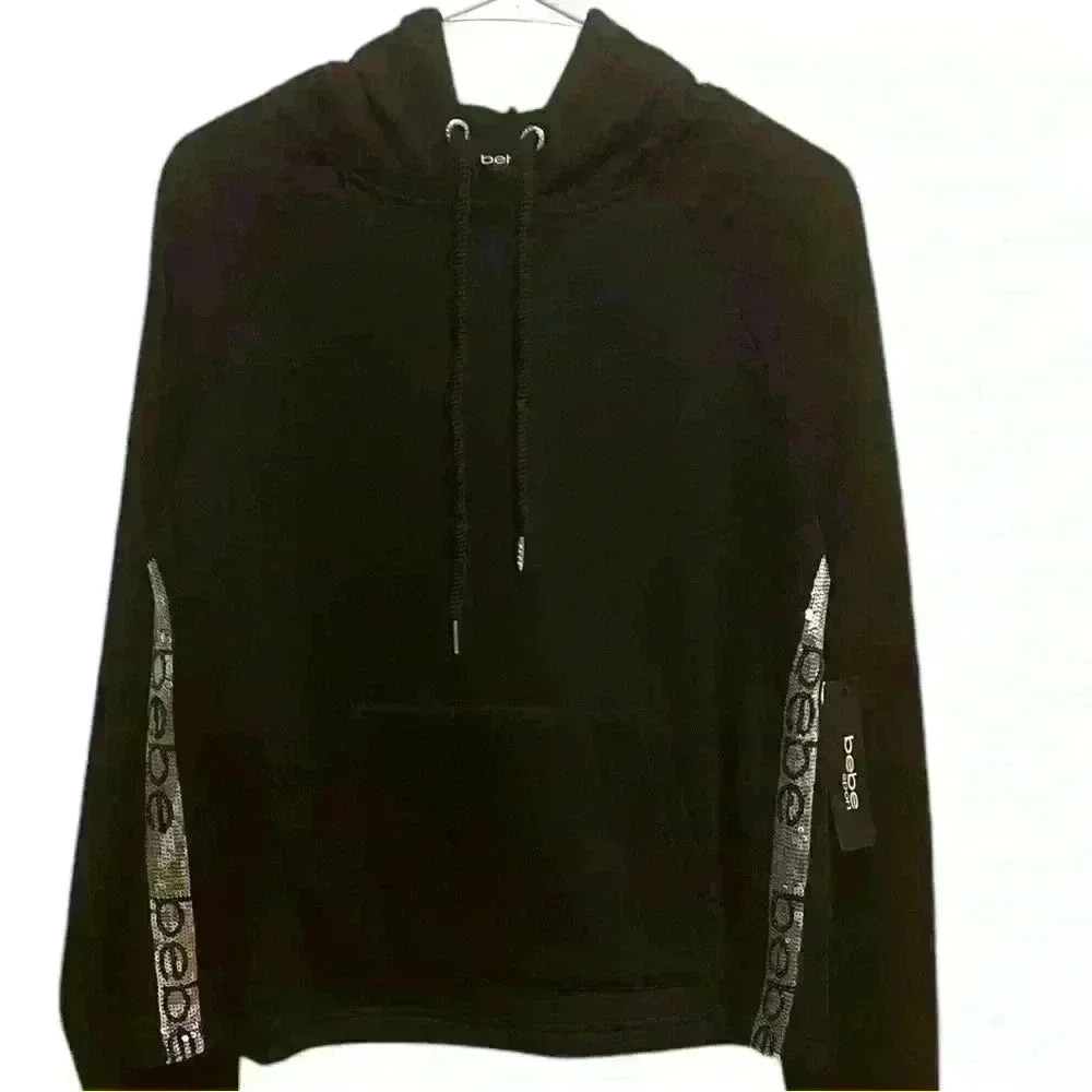 Bebe Sports Pullover Hoodie. Women’s Medium. New With Tags.